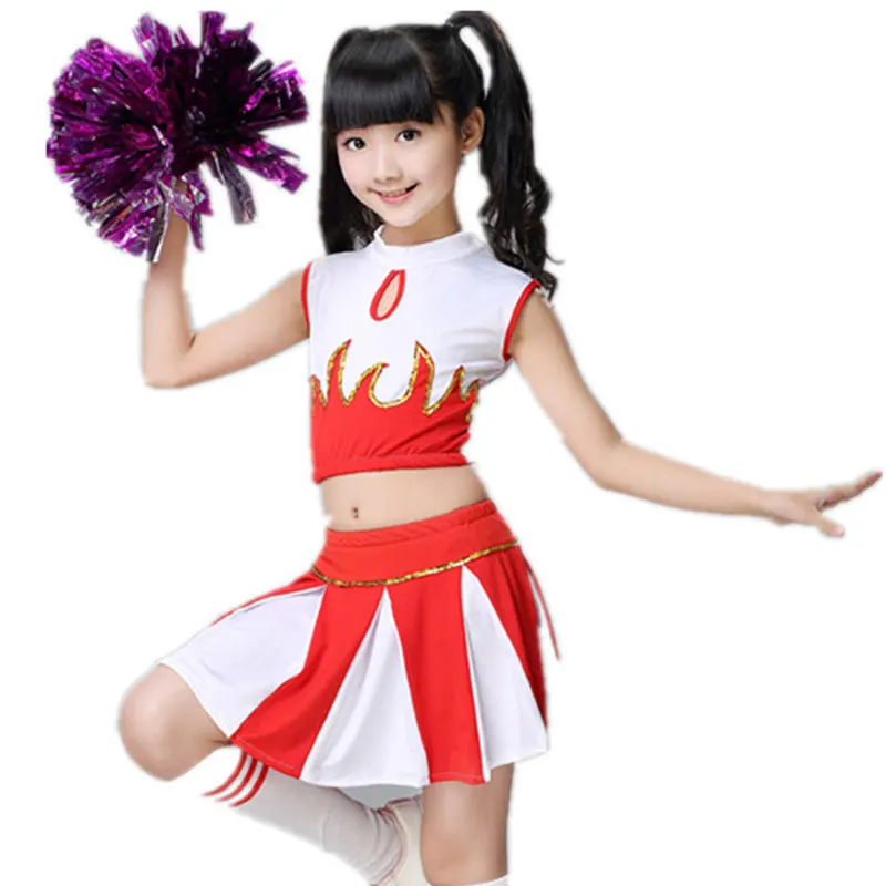 Children Cheerleaders Girl School Team Uniforms Kid Graduation Kids Performance Costumes Sets Girls Class Suit Girl School Suits