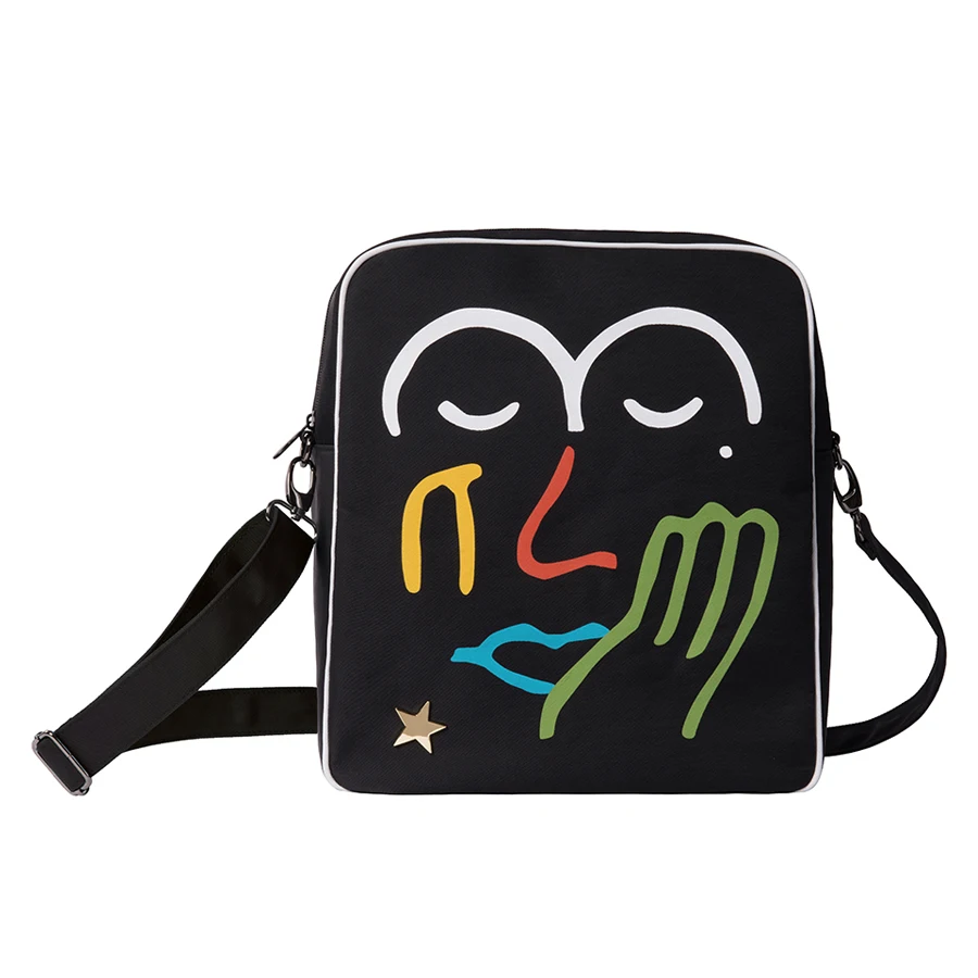 YIZI STORE original waterproof dual-use traveling bags in GRAFFITI series For Teenagers (FUN KIK)