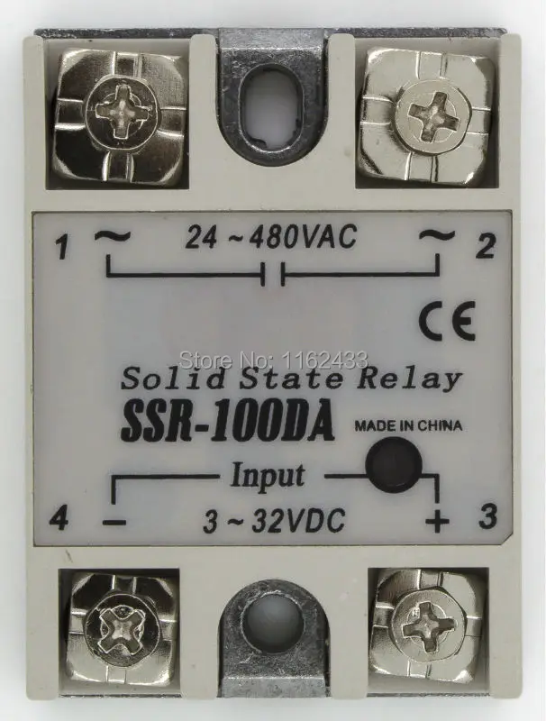 SSR-100DA single phase DC to AC 100A 480V solid state relay 100DA SSR