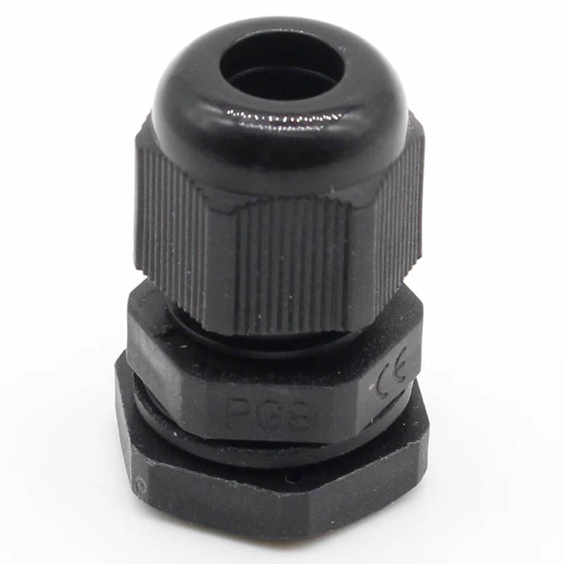 10pcs High Quality IP68 PG9 4-8MM Waterproof Nylon Cable Gland Waterproof Gasket Plastic Waterproof Connector