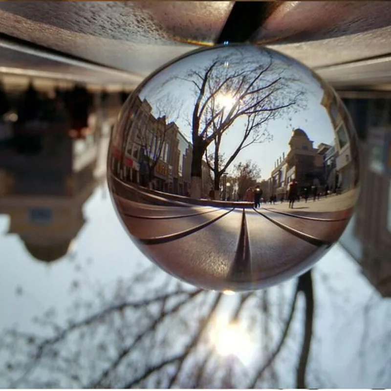 Vendita Calda Magia Sfera Di Cristallo Naturale Del Quarzo Feng Shui Fotografia Cristalli di Vetro Del Mestiere Da Viaggio Scattare foto Palle