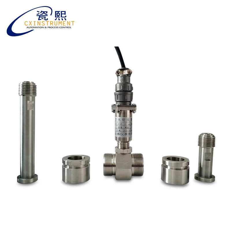 

Analog flowmeter DN4 diameter 0.04-0.25m3/h flow range and pulse output Liquid turbine flowmeter