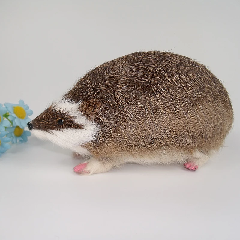 simulation animal hedgehog model 20x12cm ,polyethylene&furs handicraft Figurines & Miniatures decoration gift a2955
