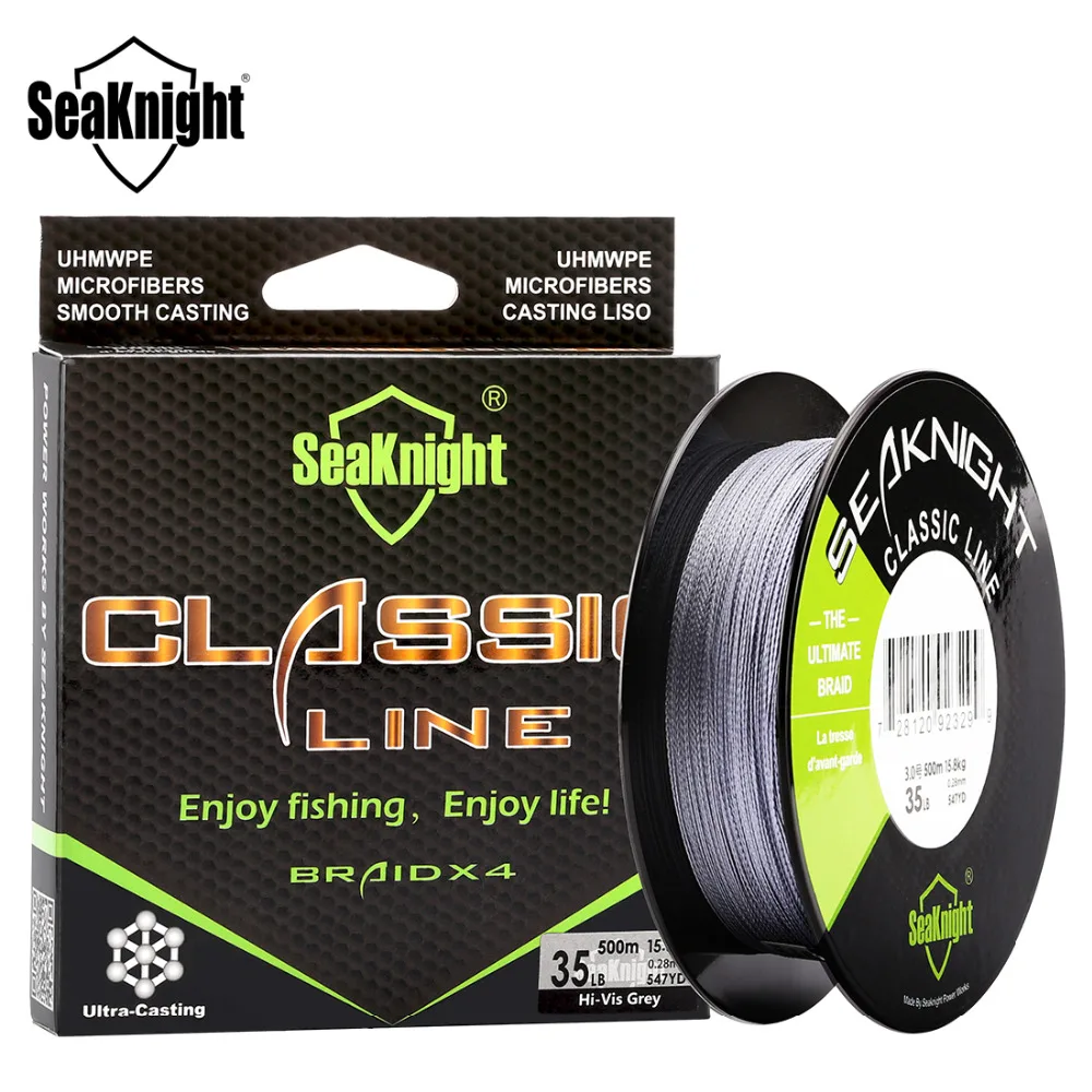 SeaKnight Classic  Fishing Line 300M Braided 4 Strand PE  Fishing Line Braid Multifilament  6 8 10 15 20 30 40 50 60 80LB