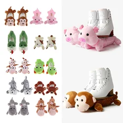 1 Pair Animals Ice Hockey Figure Skate Blade Covers Shoes Guards Terry Cloth Protects Blade from Rusting Chipping Accessories