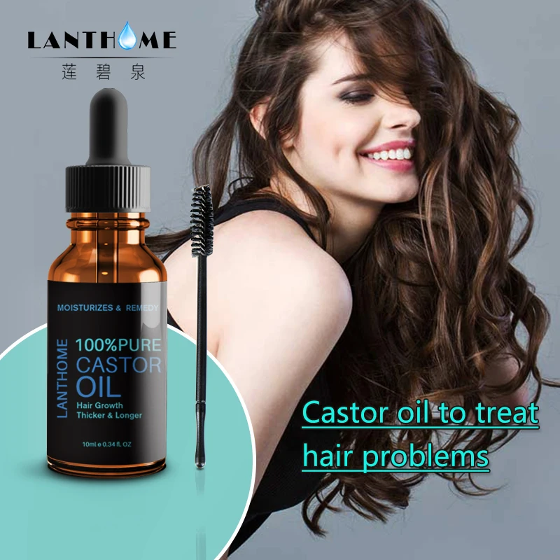 Castor Oil Nourish Hair Essential Oil Natural Oil Prevent Skin Aging Castor Organic Eyelash Enhance Growth Serum