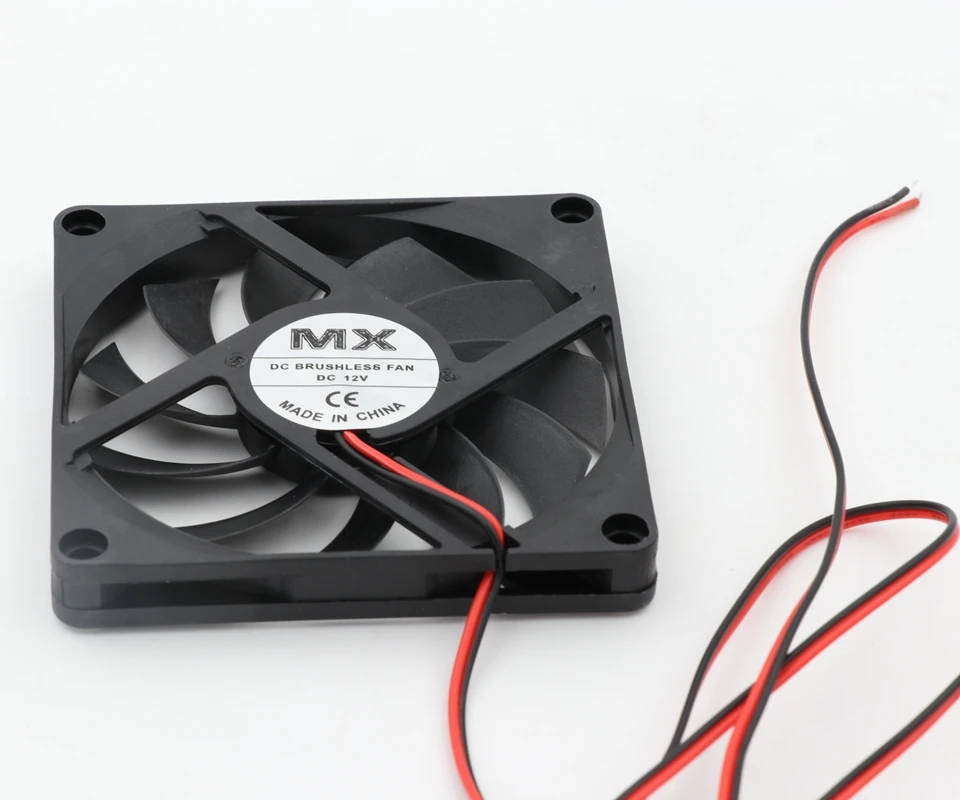 

Free Shipping! 2pcs/lot 12V Cooler Fan for PC 2-Pin 80x80x10mm Computer CPU System Brushless Cooling Fan 8010 3D printer parts