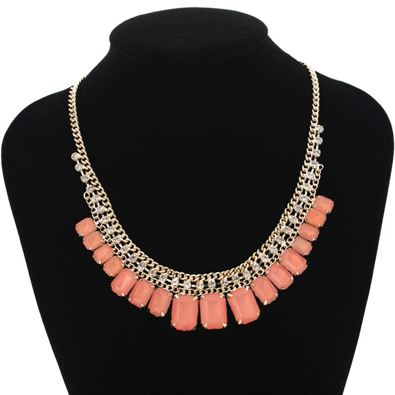 Necklaces Jewelry big crystal rhinestone necklace fashion jewelry for women party 102 #N070