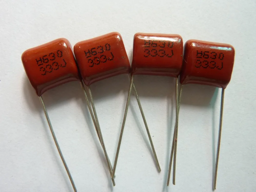 

200pcs CBB 333 630V 333J CL21 0.033uF 33nF P10 Metallized Polypropylene Film Capacitor