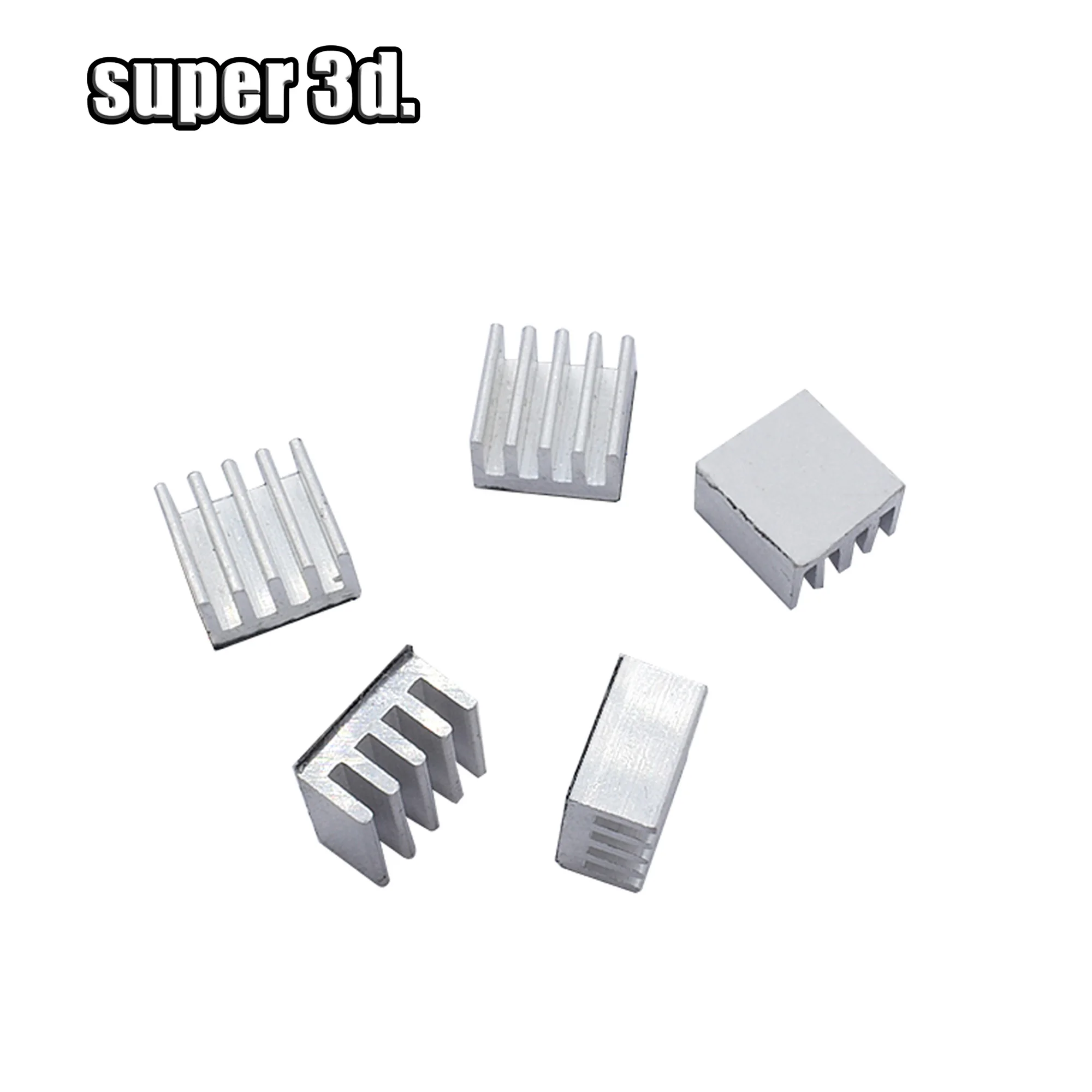 5/10pcs Stepper Driver A4988 Heatsink Aluminum Silver Heat Sink For 3D Printer Multiple options