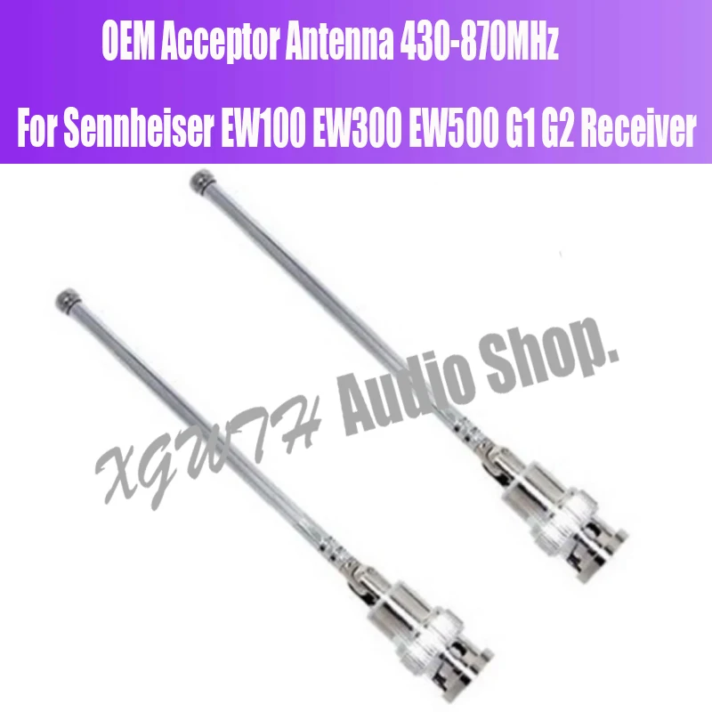 OEM 2 PCS BNC UHF Microphone Antenna For Sennheisers  G2 Series EM100 EM300 Wireless Mic Antenna 430-870MHz