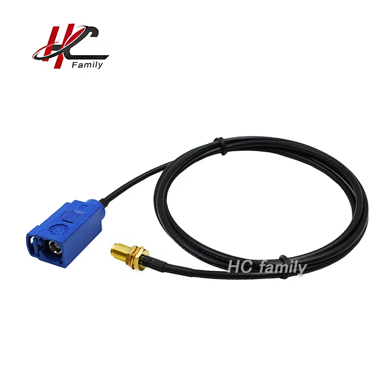 

RG174 Blue gps Fakra C jack to SMA female extension cable 1.5m 59inch