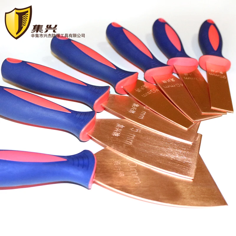 Red Copper Non sparking Putty Knife, Safety Construction Hand Tool for Cleaning,