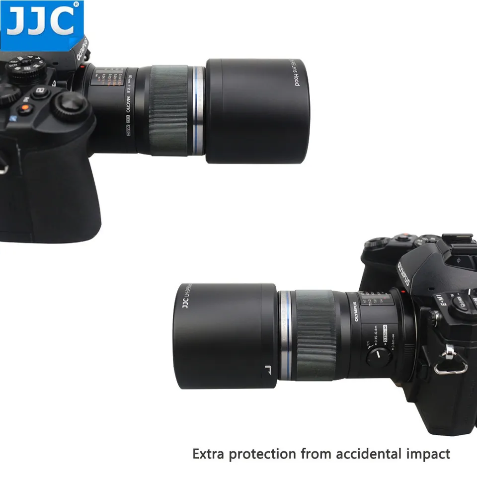 JJC リバーシブルレンズフードシェードチューブ オリンパス M.ZUIKO