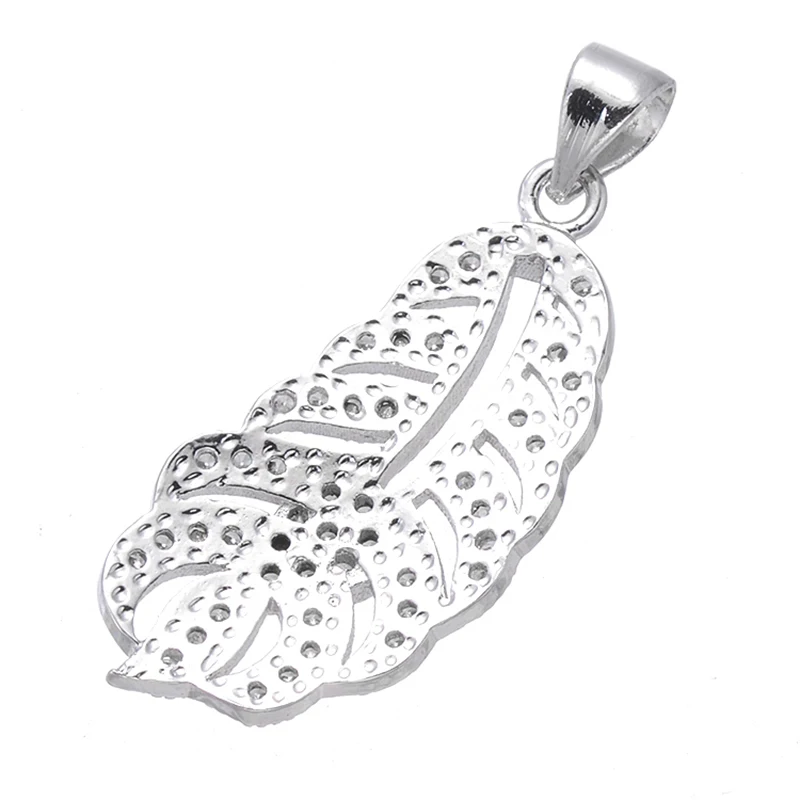 Famous Brand Jewelry Bijoux Zircon Leaf Charms Pendants for Bracelets & Necklaces Diy CZ Floating Charms Wholesale Components
