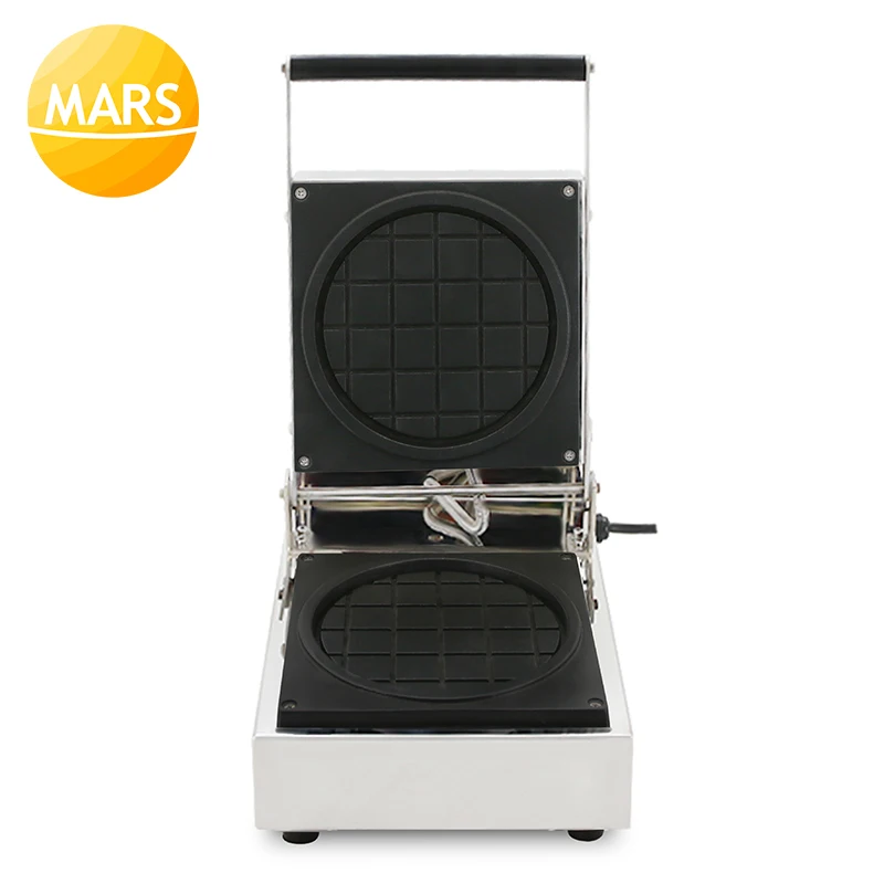 市販の電気ラウンドワッフルマシン,110v,220v,ベーキングマシン,鉄板充填,ケーキパン
