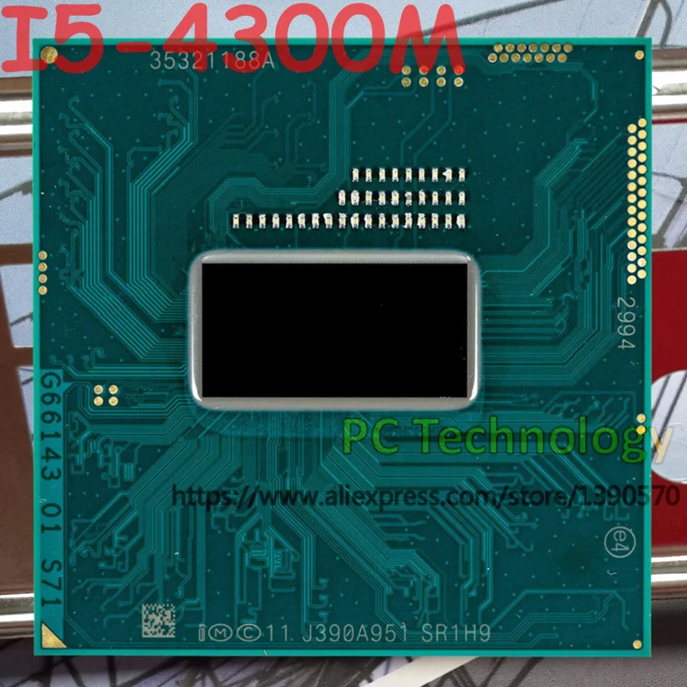 

Original Intel Core I5-4300M SR1H9 CPU I5 4300M processor FCPGA946 2.6GHz-3.3GHz 3M Dual core free shipping