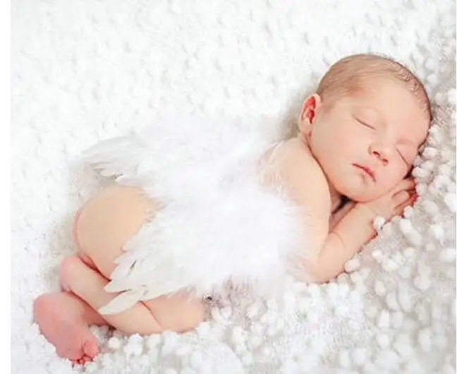 Kids Newborn Baby Infant Fancy Party Fairy Feather Angel Wings CostumeSupplies