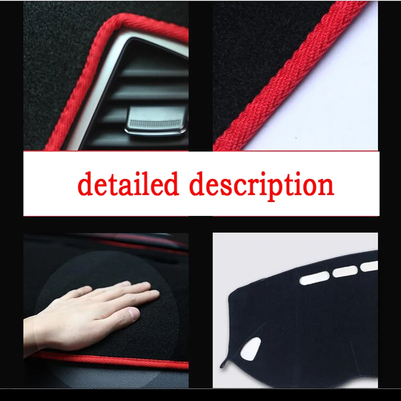 RHD Car Dashboard Cover For Honda Fit Jazz GR GS 2020 to 2022 Auto Dash Mat Dashboard Pad Carpet Anti-UV Anti-slip Anti-Sun