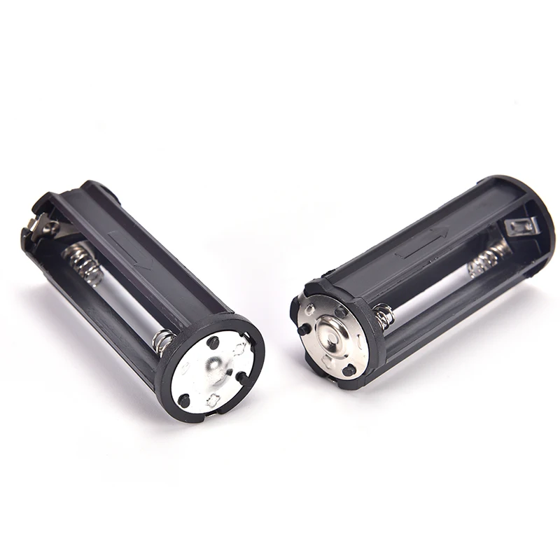 2Pcs/lot Battery Holder for 3x AAA Battery Box Holder Batteries Case For 1.5V Pole Black For Soldering Storage Box