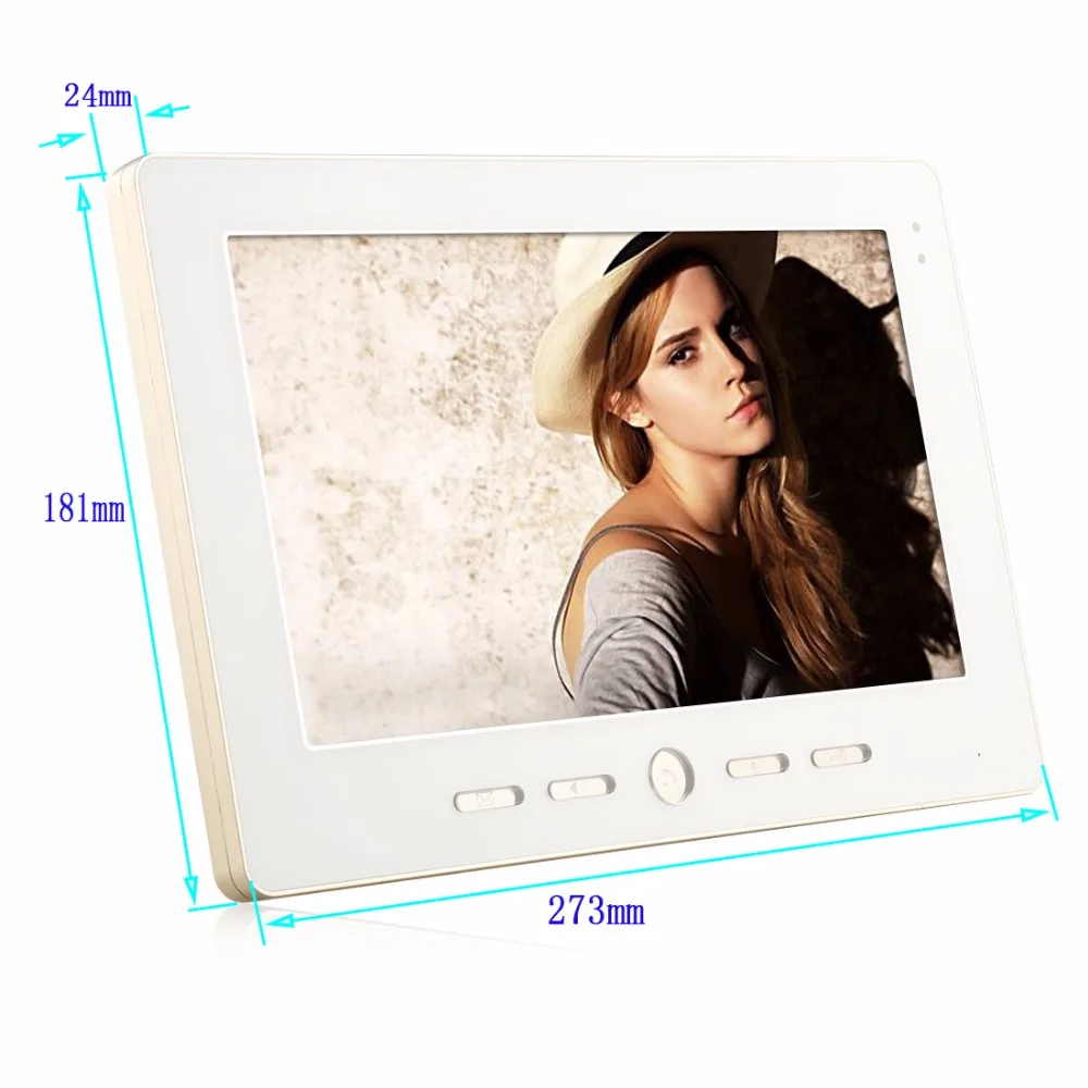 SmartYIBA – visiophone avec écran de 10 pouces, système d'interphone, caméra de nuit, sonnette