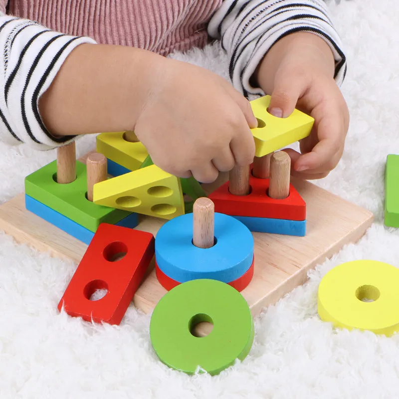 Form Passenden Puzzle Holz Bausteine Frühen Bildung Puzzle Spielzeug eltern-kind-Interaktion Spiel Beste Geschenk für Baby