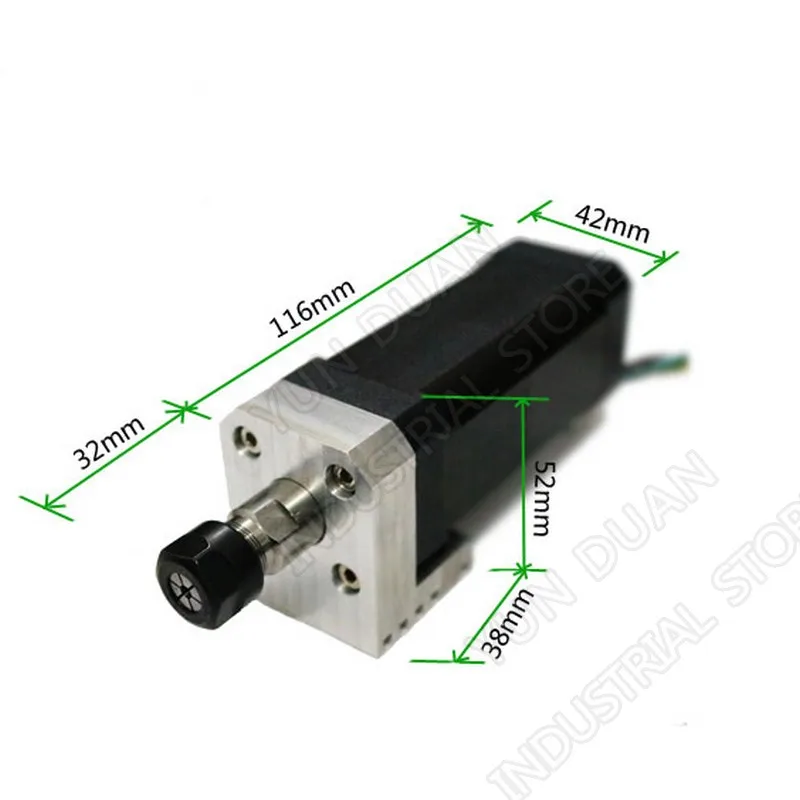 100W 45Ncm DC Brushless spindle 42mm motor + driver + power supply + Speed indicator + Potentiometer + ER11 Collets Match MACH3