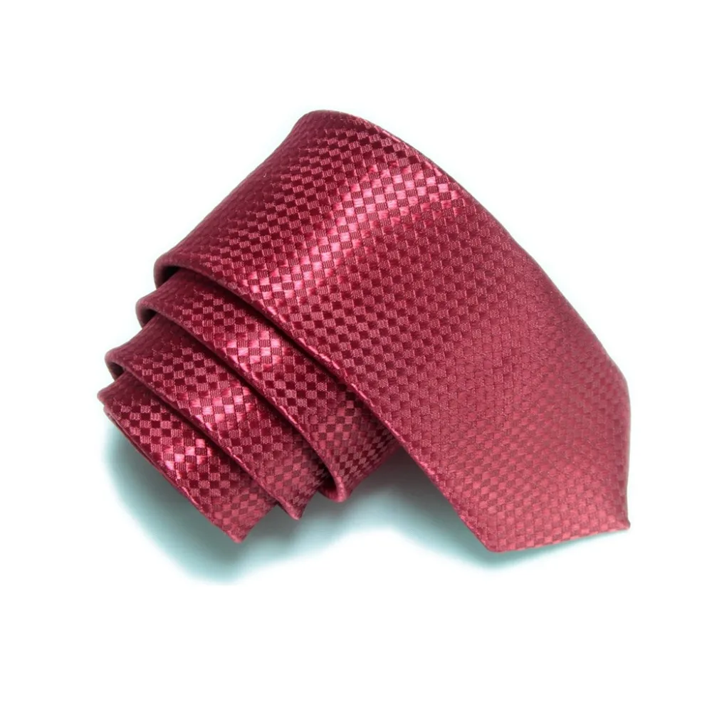 

2022 Slim Ties Skinny Tie for men necktie plaid Solid Polyester