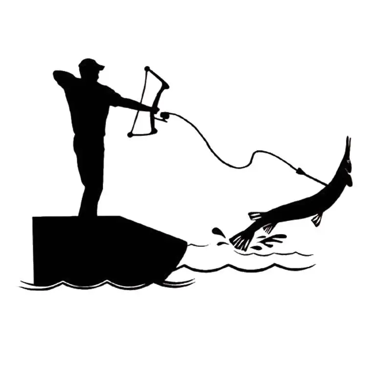 Fishing Sticker Car Fear Fish Decal Angling Hooks Tackle Shop Posters Vinyl Wall Decals Hunter Decor Mural Sticker