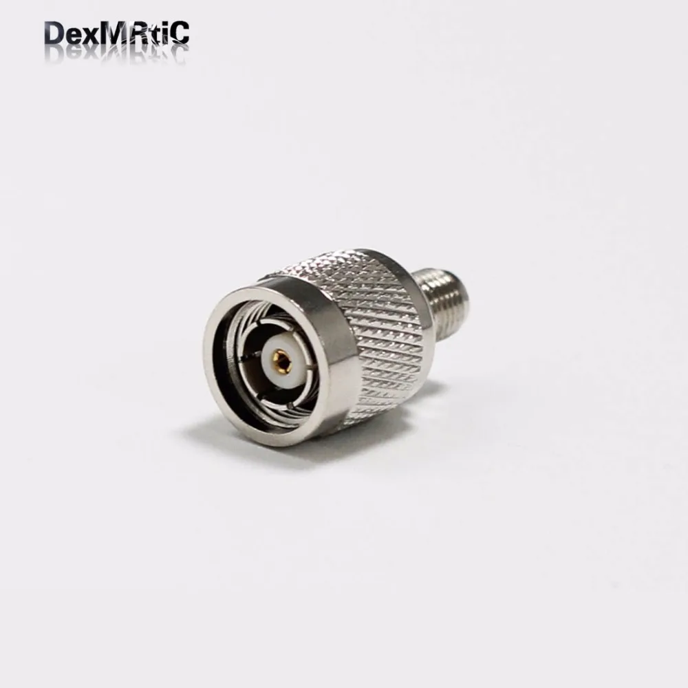 

1pc RP-TNC male plug switch SMA female jack RF Coax Adapter convertor sol Straight Nickelplated NEW wholesale