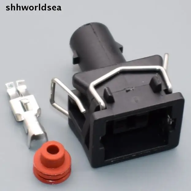 shhworldsea 1 Pin 357972771 Automotive Connector 357 972 771 Wire Harness Socket For VW