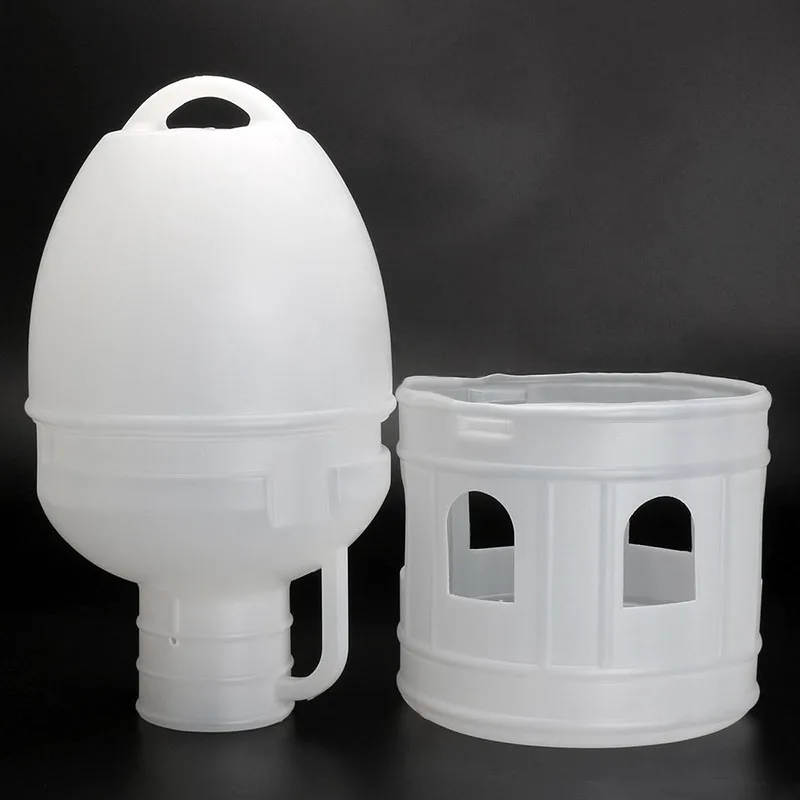 JX-LCLYL 10L 10000ML Removeble White Plastic Drinker with Handle for Pigeon Bird Supplies