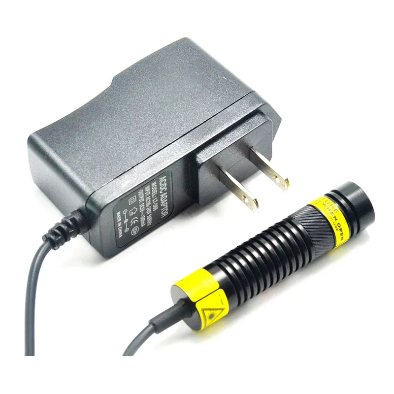 1668 Dot/Lijn/Cross Focusseerbaar Rode Laser Module 650nm 100Mw Positionering Machine Met 5V Adapter Houder heatsink