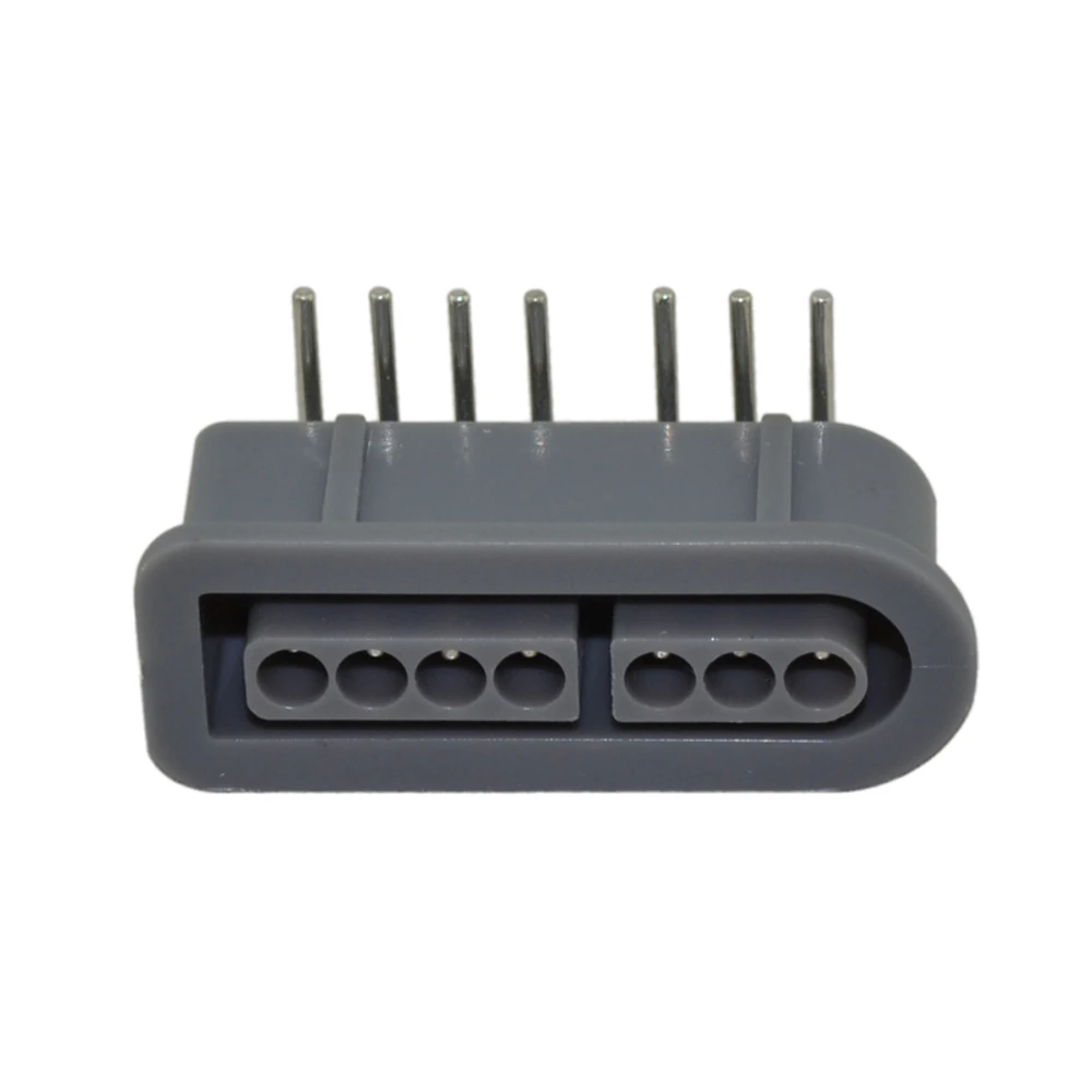 High quality 90 degree 7 Pin female  connector Socket Slot 7pin for S-N-E-S Game Console controller