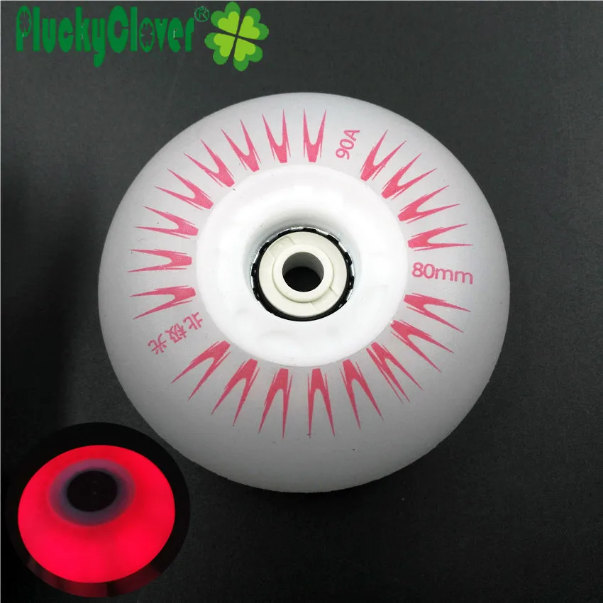 4pcs Flashing Inline Roller Skates Wheel 60mm 64mm 68mm 70mm Flash Wheel PU Sliding Skate Slalom Wheels Kids Skates Shoes Wheels