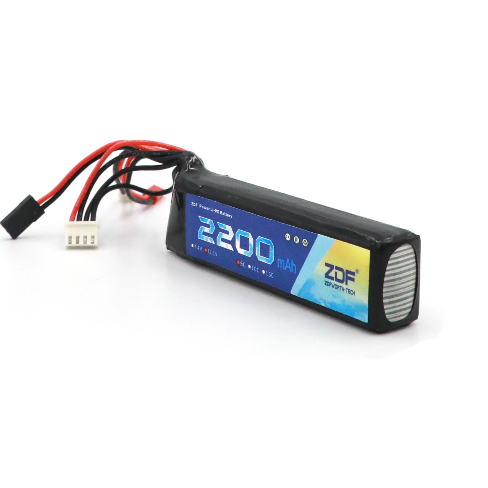 ZDF 3S Lipo Battery 11.1V 2200mAh 8C RC Parts JST SM 2Pin 4Pin AKKU Bateria For RC Transmitter Receiver Rechargeable Accessories