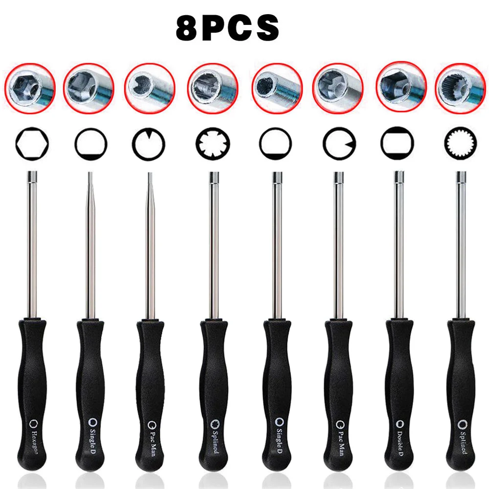 Carburetor carb Adjustment hand Tool Pac Man Double D Hexagon Hex Socket Screwdrive Driver Chainsaw Speed Adjustment Repair Tool