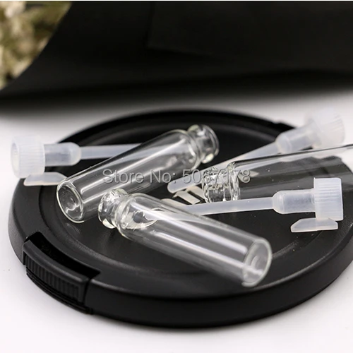 100/300/500pcs 1ml Mini Perfume Bottle Glass Empty Cosmetics Bottle Sample Test Tube Bottle Thin Glass Parfum Vials