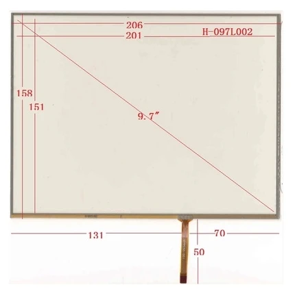 

H-097L002 New 9.7 inch touch screen 201*158 mm