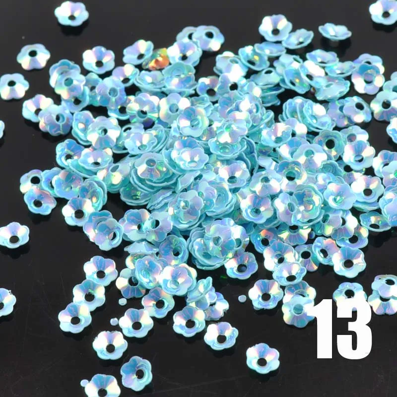 10g Mini Mixed Flower Sequin Paillette Sewing Scrapbooking Craft accessories lentejuelas 4mm CP0818