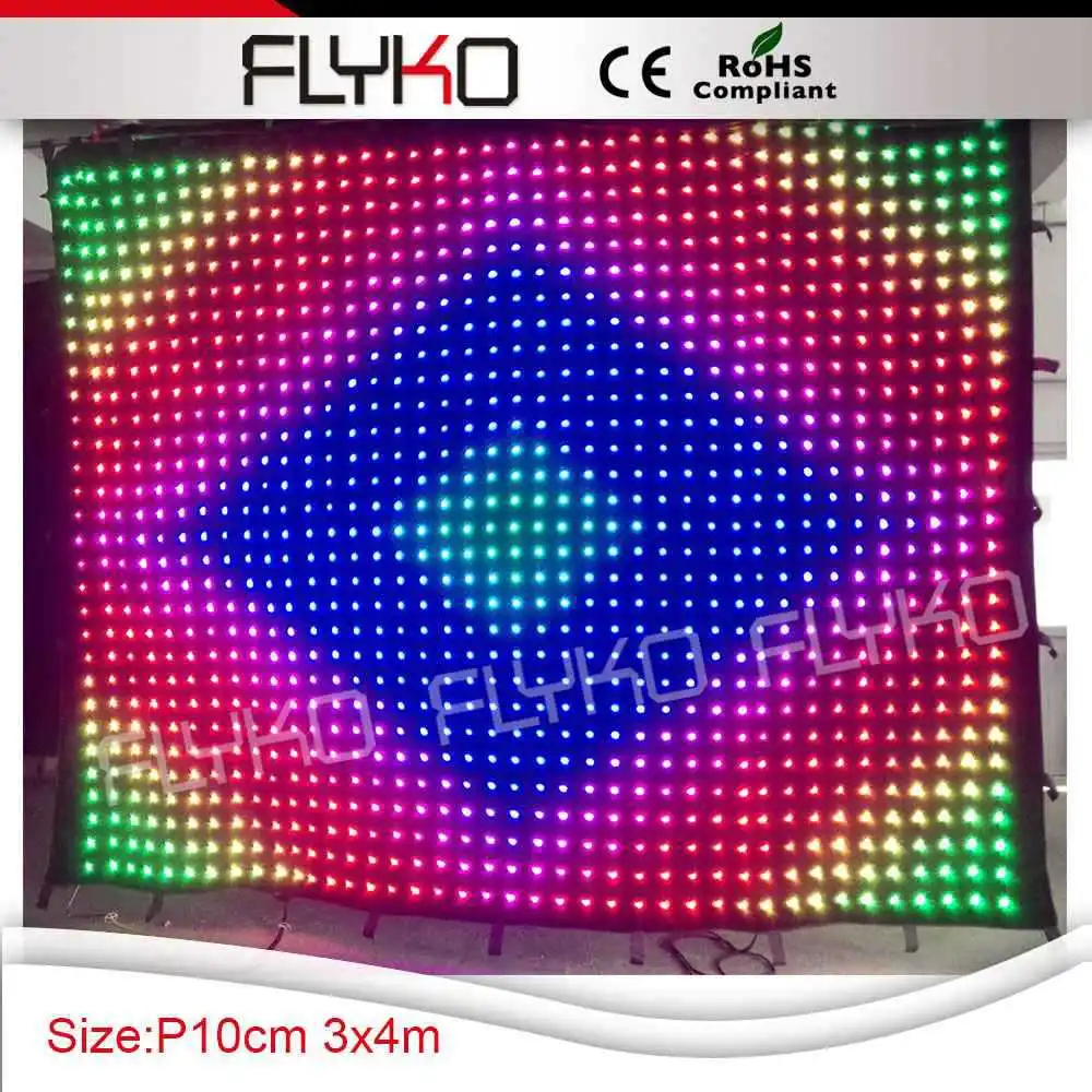 

Free Shipping full xxx led video curtain screen led curtain