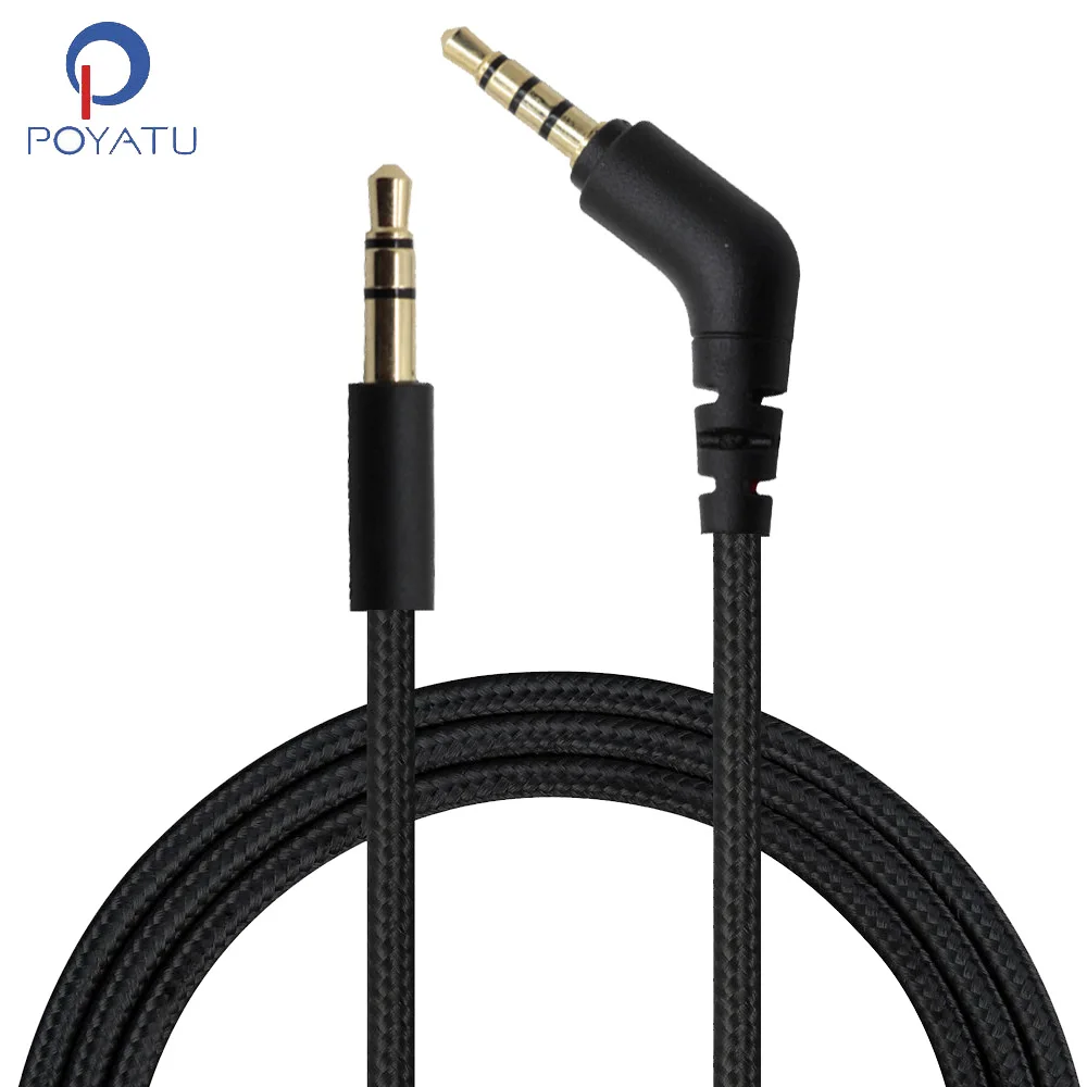 POYATU Headphone Aux Cable For Skullcandy Hesh 2.0 Crusher Grind Aviator Cassette Navigator Mix Master 3.5mm Audio Cable For Car