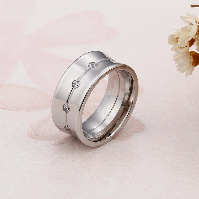 KALEN Bohemia Style Bague Femme Rings For Women Gold & Color Stainless Steel Rhinestone Anillos Mujer Jewelry Wedding Rings