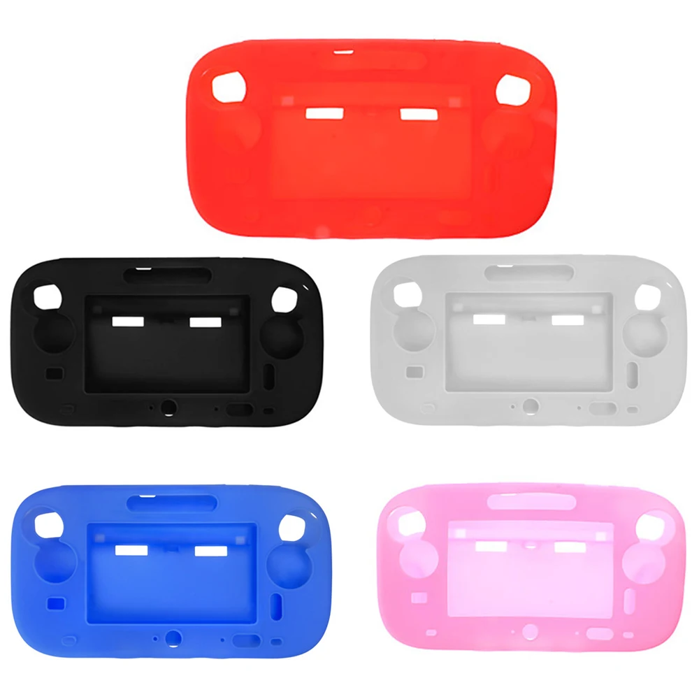 Silicone Case Skin Protective Cover for Wii U Gamepad protector full coverage