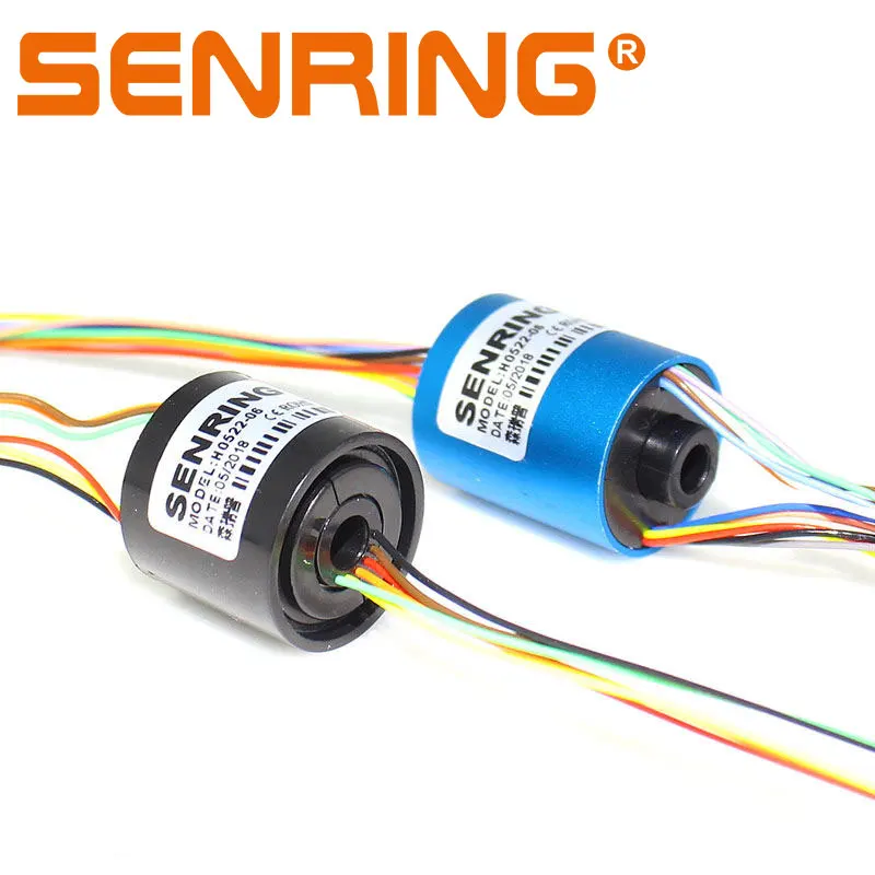 Mini Attraverso Il Foro Slip Ring/Giunto Rotante 5 millimetri Diametro OD 22 millimetri senza Flangia