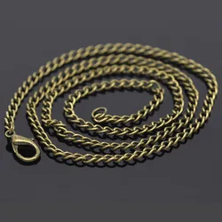 DoreenBeads 12PCs Antique Bronze Color Link Necklaces Chains DIY Making Necklaces Lobster Clasps Jewelry Findings 50.9cm long