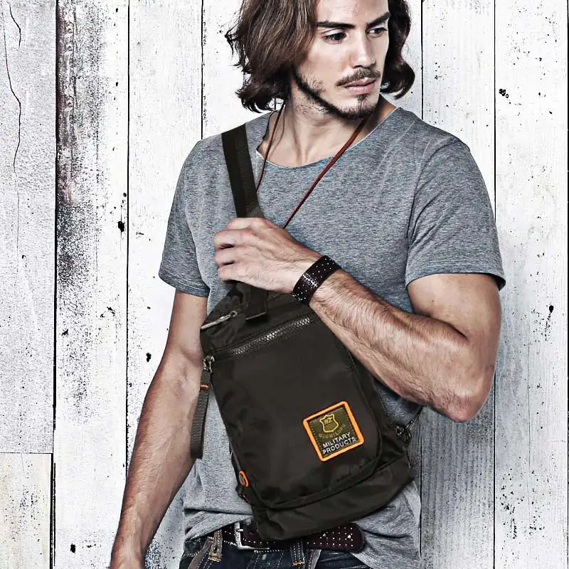 

Ruil Fashion Trend Waterproof Oxford Cloth Man Bags Top Quality Chest Pack Vintage Crossbody Shoulder Bagchest bag