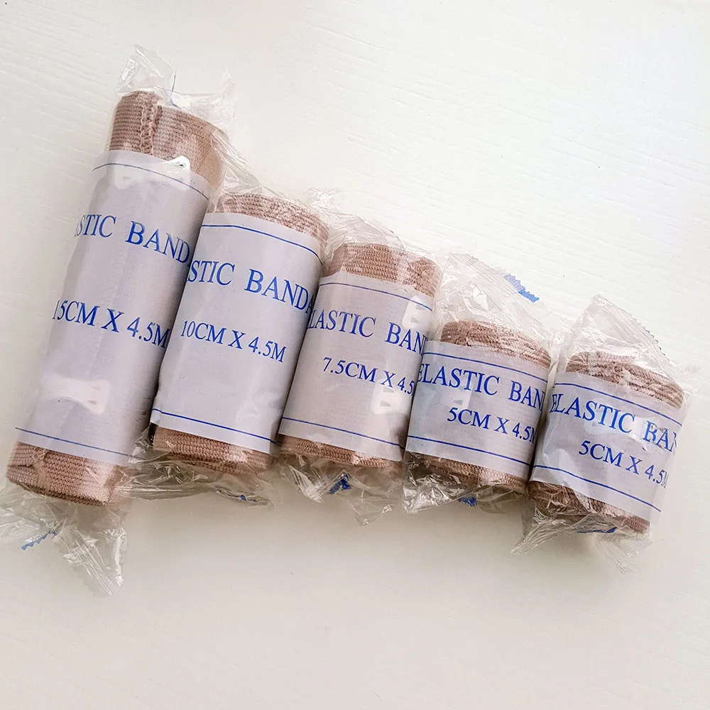 5 Rolls Hỗn Hợp Kích Thước Băng Đàn Hồi Cao Vết Thương Mặc Quần Áo Ngoài Trời Thể Thao Bong Gân Điều Trị Băng Cho Viện Trợ Đầu Tiên Bộ Dụng Cụ Phụ Kiện