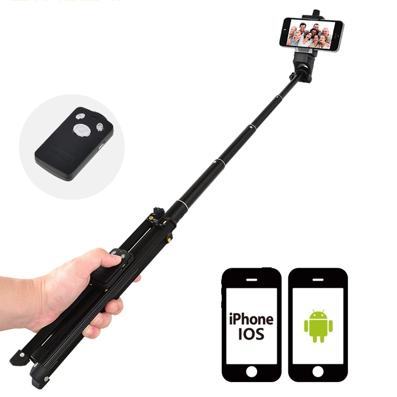 3 in 1 Yunteng 1688 Bluetooth Remote Shutter Portabel Menangani Selfie Tongkat Mini Table Tripod Untuk IOS Android Iphone Samsung Gopro