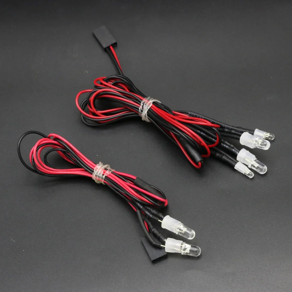 2/3/4/6/8 Lichter 70 cm Länge RC LED Nacht Scheinwerfer Scheinwerfer 3/5mm LED Licht für Modell Drift Crawler Auto Für RC Auto – Detail 16